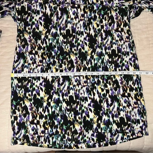 ERDEM Emma Wiggle Abstract Print Silk Mini Shift Dresss - Picture 15 of 16